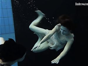 two women swim and get bare wonderful